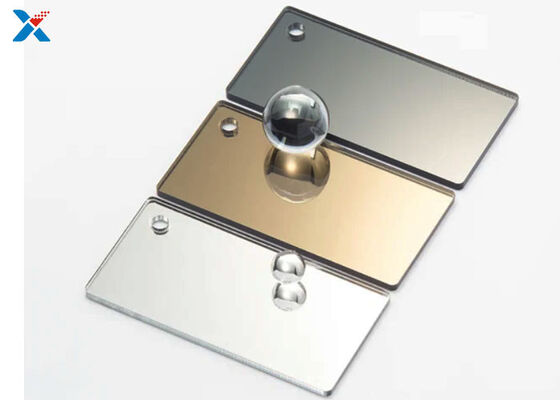 satın al Hafif Dekorasyon için Toptan Gümüş Plastik Akrilik Ayna Levha online manufacture